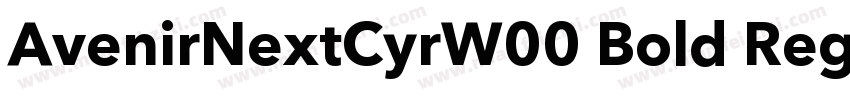 AvenirNextCyrW00 Bold Regular字体转换